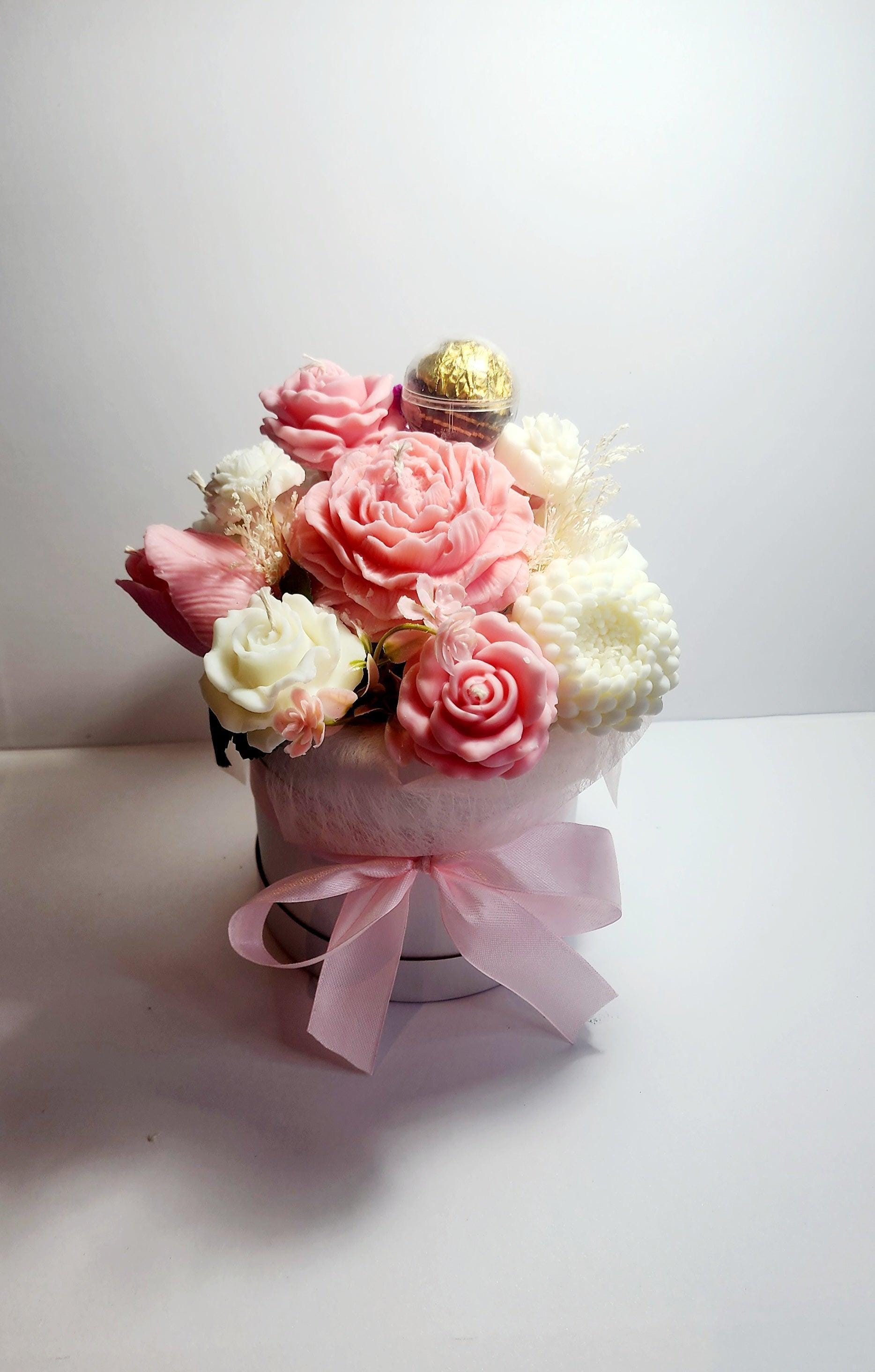 Candle Bouquet - Large Hat Box