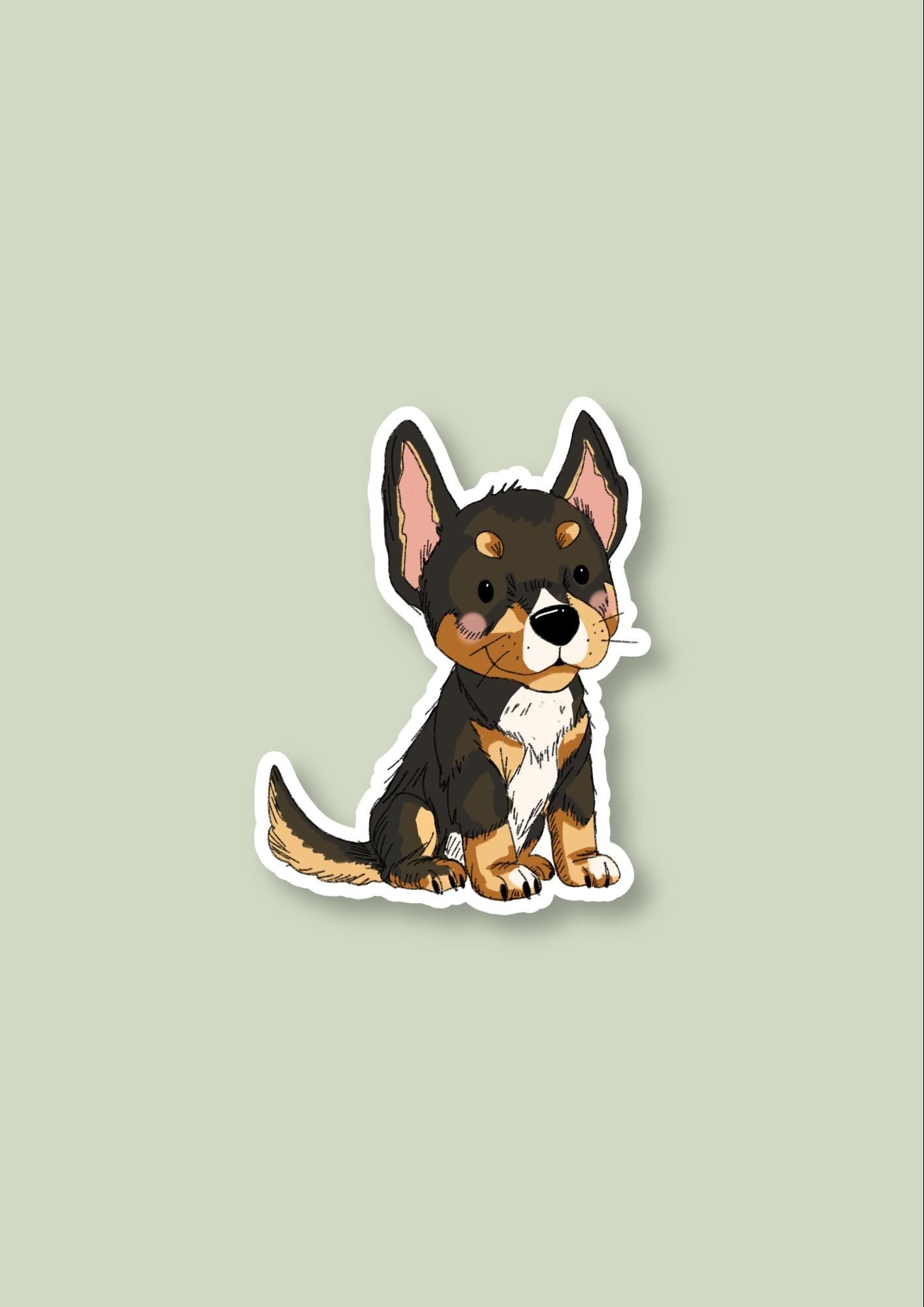 Pet Sticker – 029 Kelpie Black Tricolour