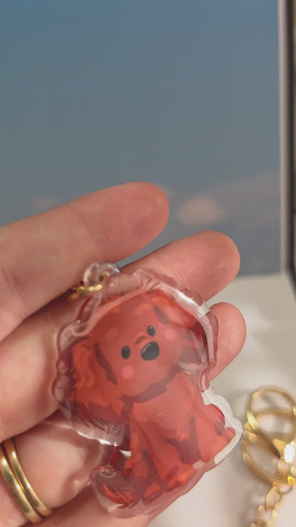 Pet Keychain 062 - Red - Spaniel