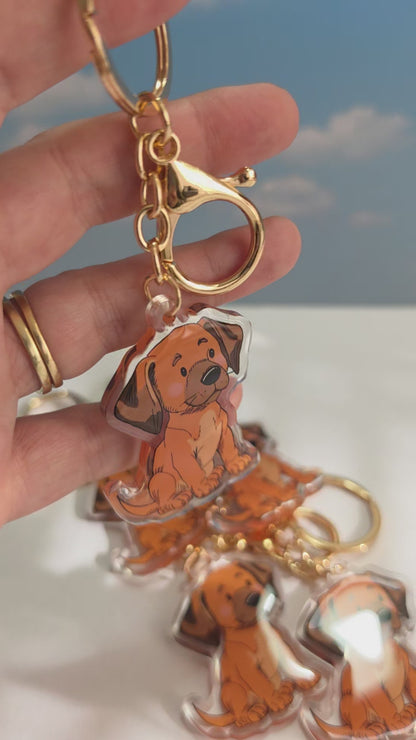 Pet Keychain 072 - Tan - Rhodesian Ridgeback