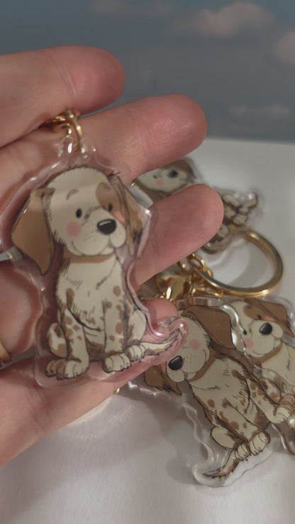 Pet Keychain 068 - Grey - Weimaraner