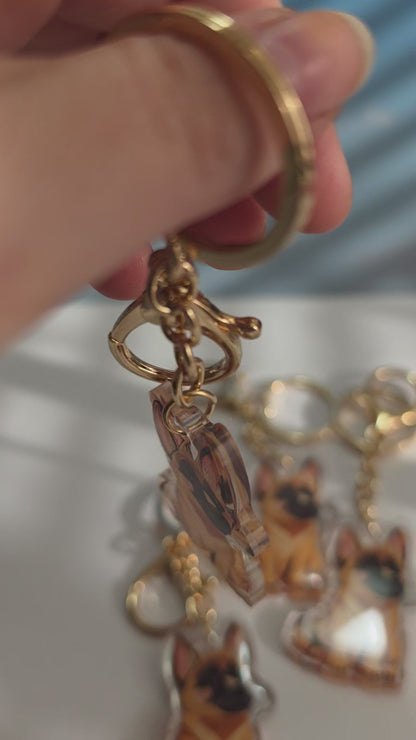 Pet Keychain 022 - Belgian Malanois