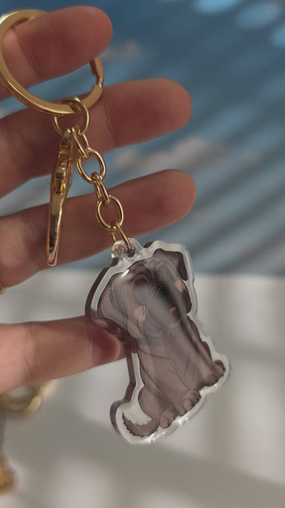 Pet Keychain 042 - Dark - Bull Mastiff