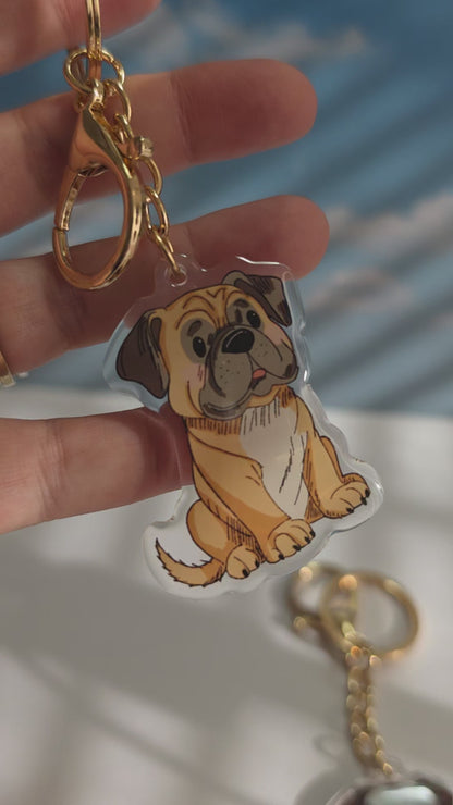 Pet Keychain 041 - Fawn - Bull Mastiff
