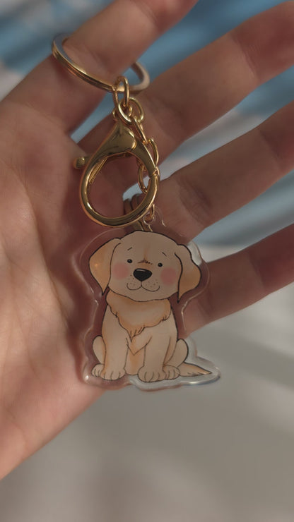 Pet Keychain 014 - Golden - Labrador Retriever