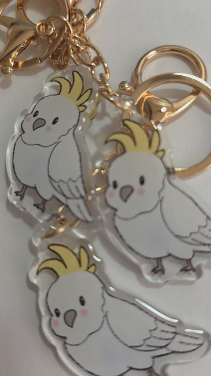 Pet Keychain 088 - Cockatoo - Bird