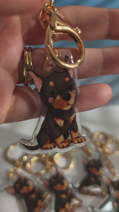 Pet Keychain 030 - Doberman