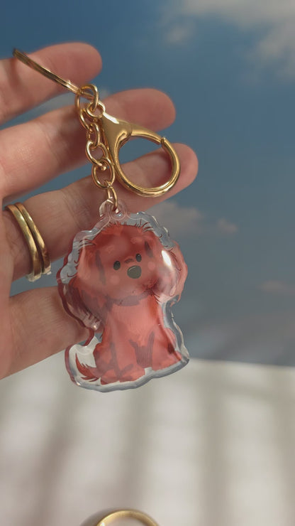 Pet Keychain 062 - Red - Spaniel