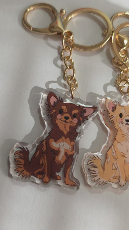 Pet Keychain 074 - Cream - Chihuahua