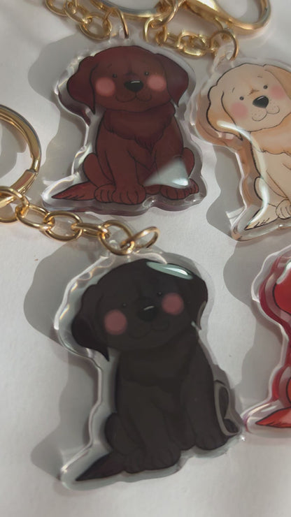 Pet Keychain 013 - Chocolate - Labrador Retriever