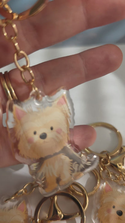 Pet Keychain 053 - Fawn - Yorkshire Terrier