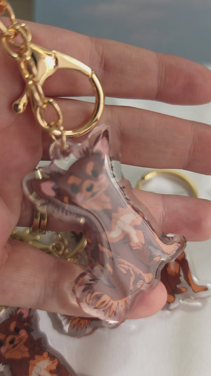 Pet Keychain 073 - Chocolate - Chihuahua