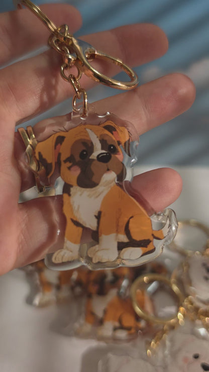 Pet Keychain 037 - Fawn - Boxer