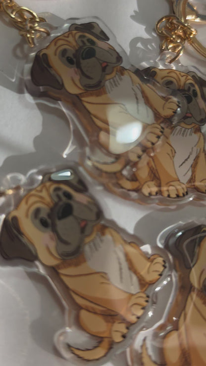 Pet Keychain 041 - Fawn - Bull Mastiff