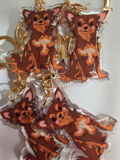 Pet Keychain 073 - Chocolate - Chihuahua