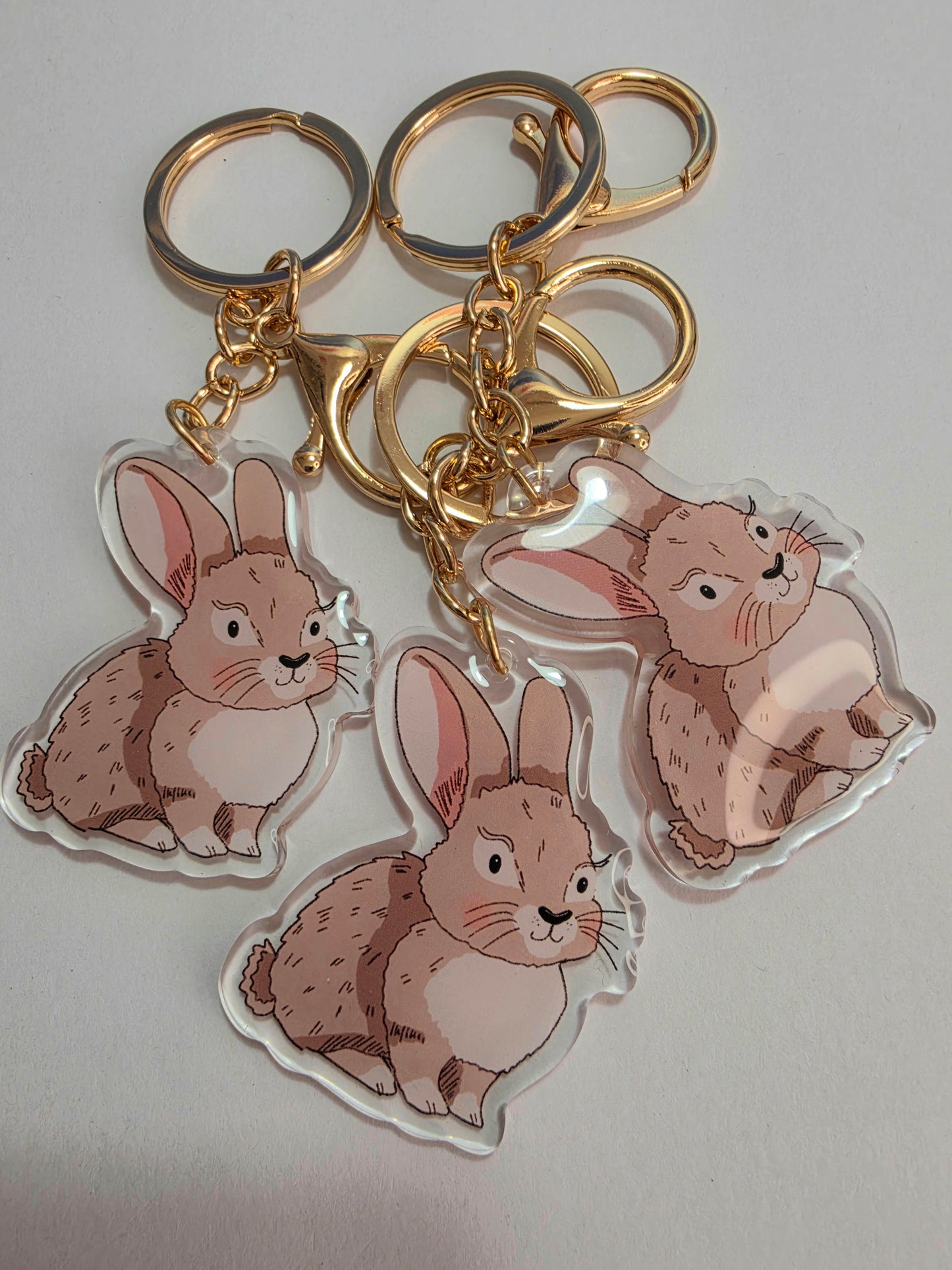 Pet Keychain 106 - Brown - Rabbit