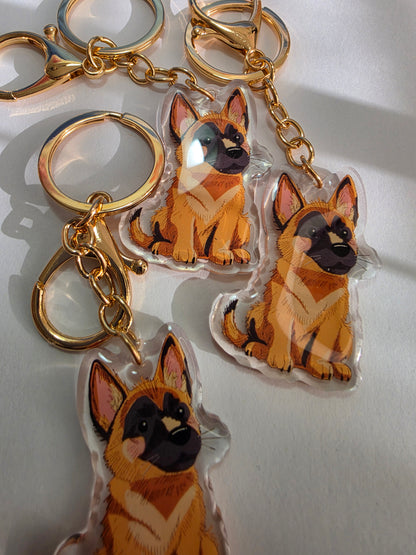 Pet Keychain 022 - Belgian Malanois