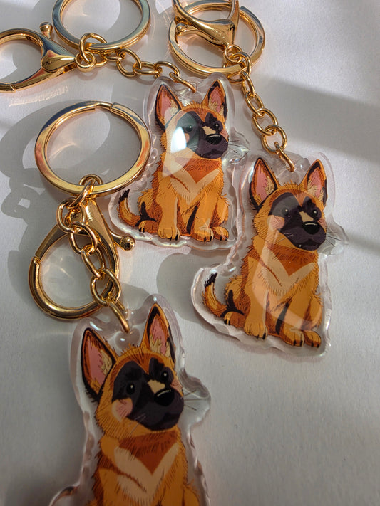 Pet Keychain 022 - Belgian Malanois