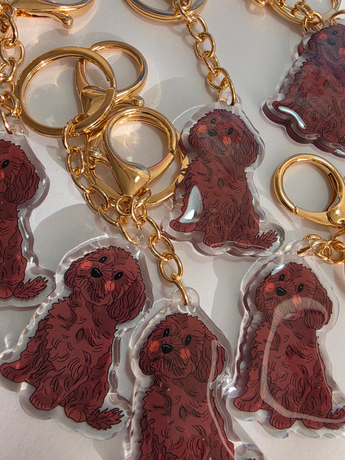 Pet Keychain 020 - Brown - Cavoodle