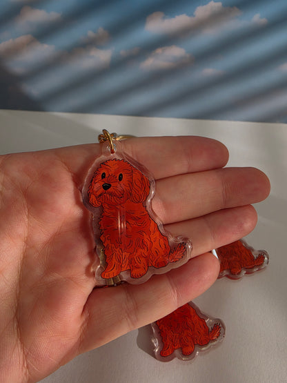Pet Keychain 018 - Red - Cavoodle