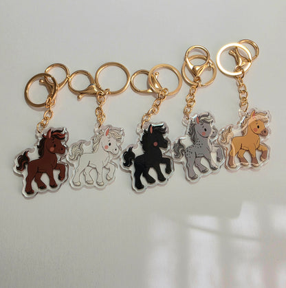 Pet Keychain 104 - Grey - Horse