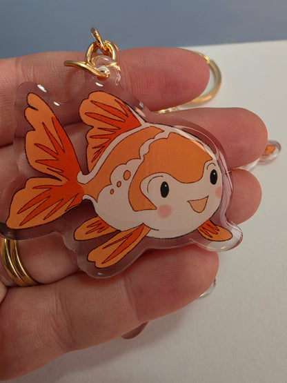 Pet Keychain 098 - Orange - Fish