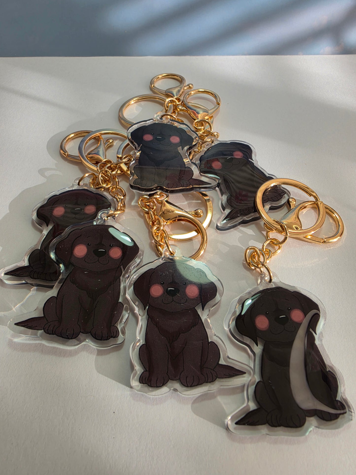 Pet Keychain 015 - Black - Labrador Retriever