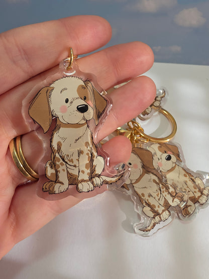 Pet Keychain 068 - Grey - Weimaraner