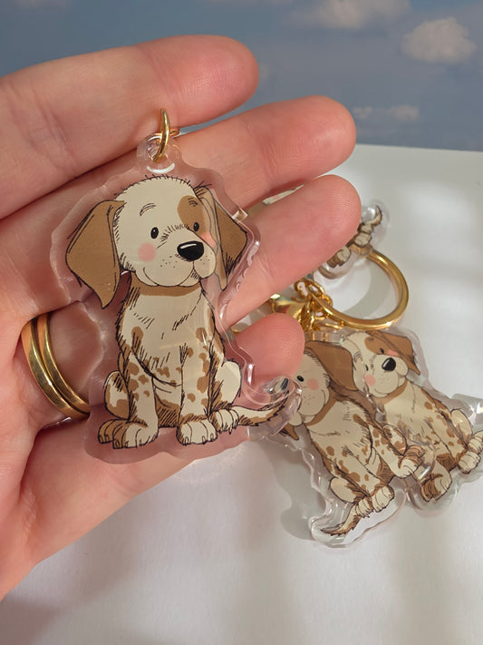 Pet Keychain 068 - Grey - Weimaraner