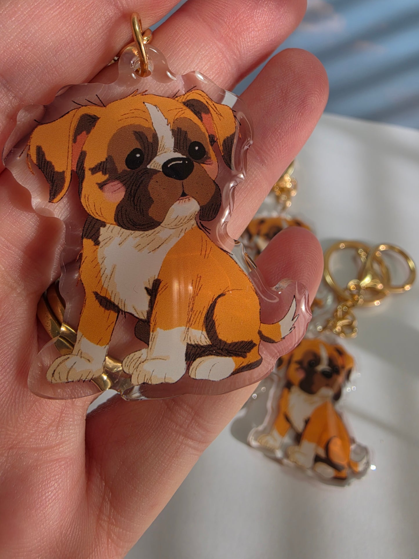 Pet Keychain 037 - Fawn - Boxer