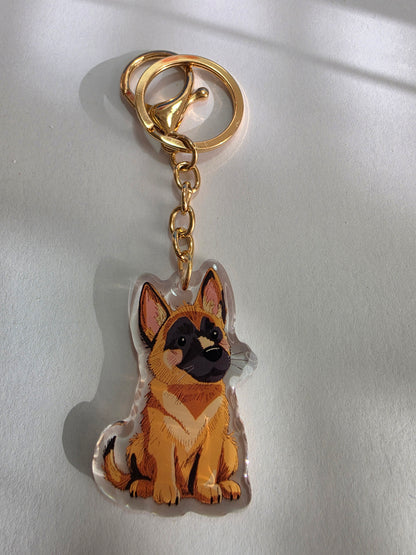 Pet Keychain 022 - Belgian Malanois