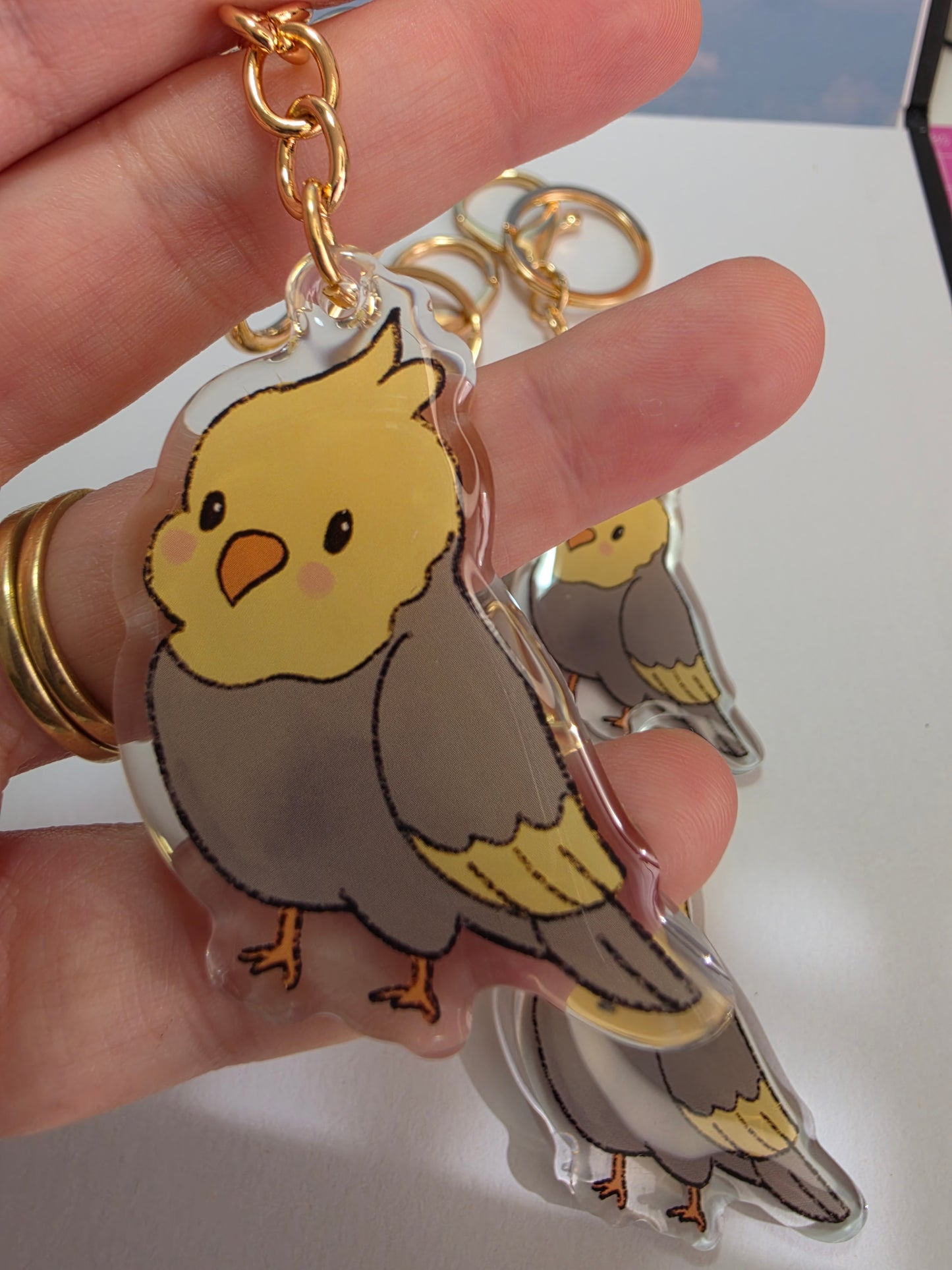 Pet Keychain 092 - Cockatiel - Bird