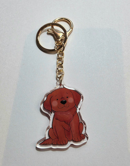 Pet Keychain 016 - Red - Labrador Retriever