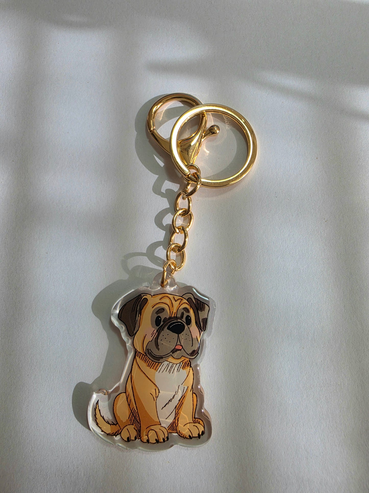 Pet Keychain 041 - Fawn - Bull Mastiff