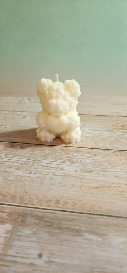 Teddy Bear Pillar Candle