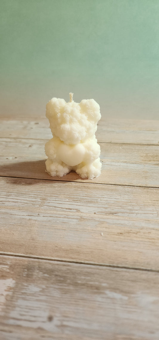 Teddy Bear Pillar Candle