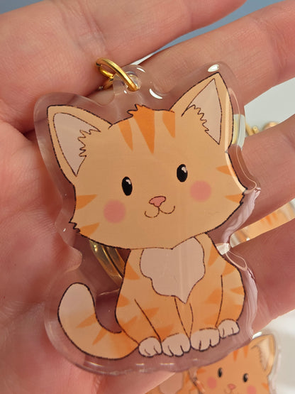 Pet Keychain 083 - Ginger - Cat