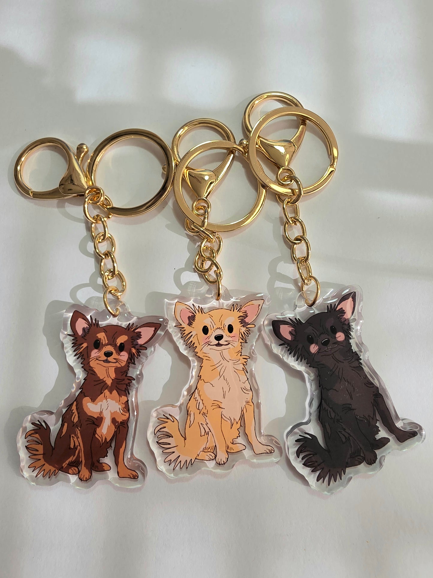 Pet Keychain 074 - Cream - Chihuahua