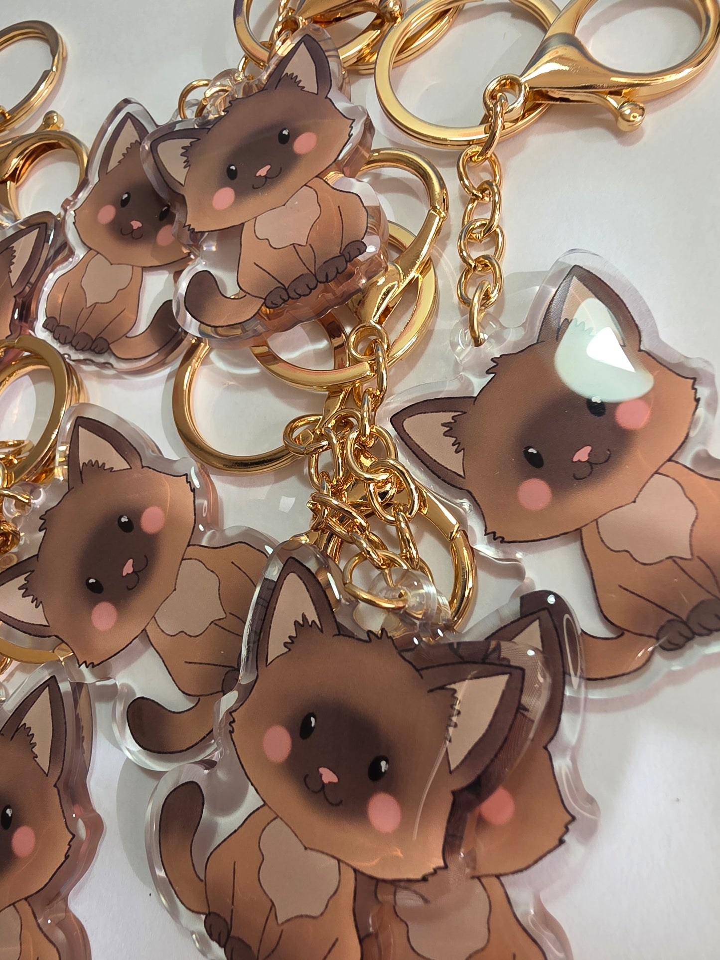Pet Keychain 079 - Siamese - Cat