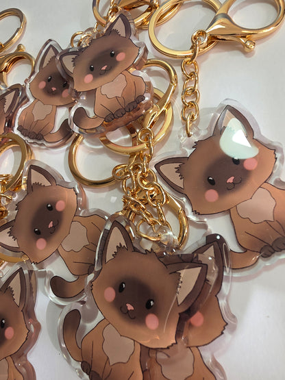 Pet Keychain 079 - Siamese - Cat
