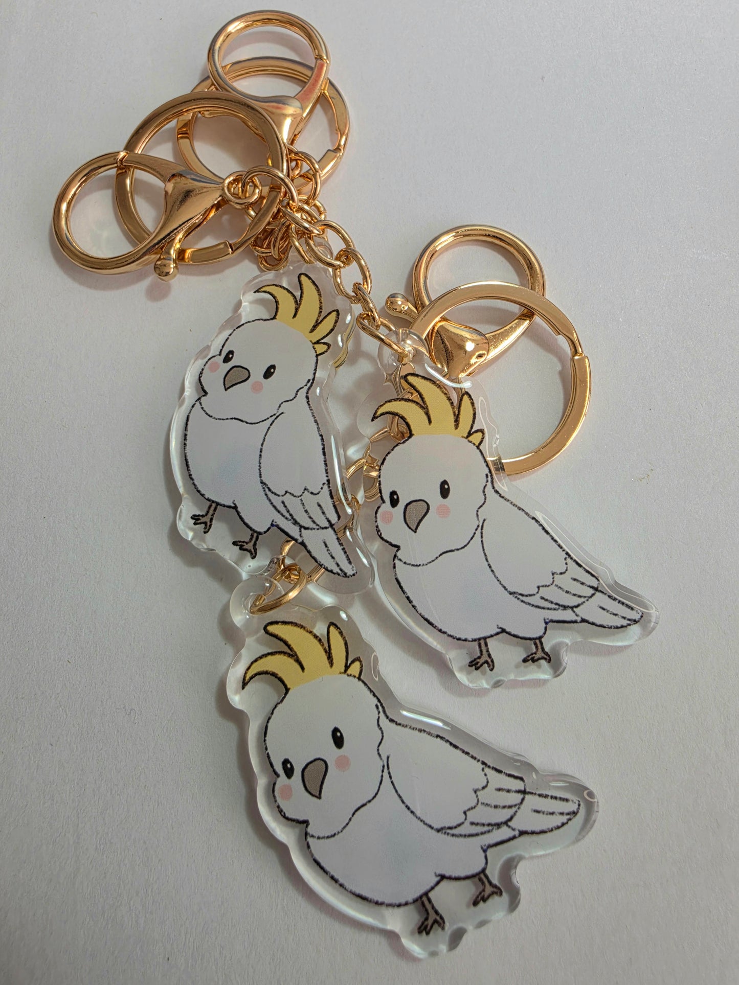 Pet Keychain 088 - Cockatoo - Bird