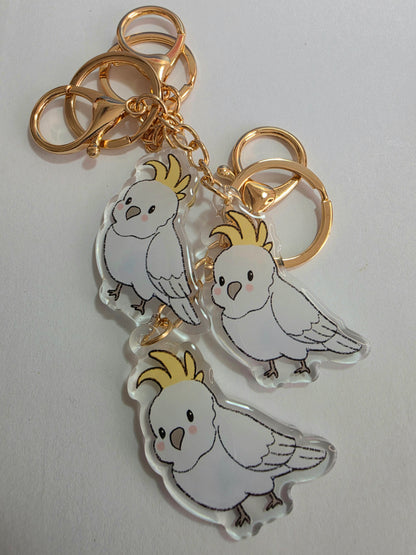 Pet Keychain 088 - Cockatoo - Bird