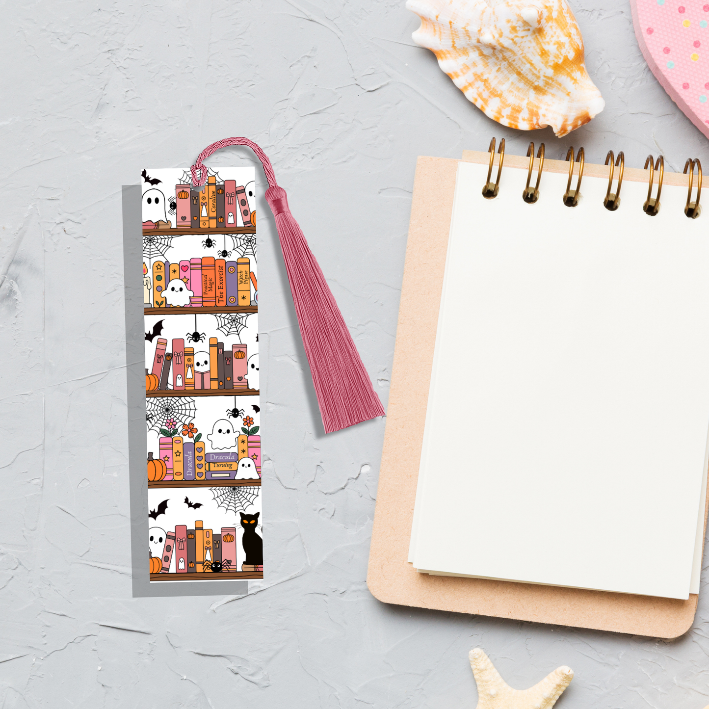 Bookmark | Halloween Spooky Bookshelf