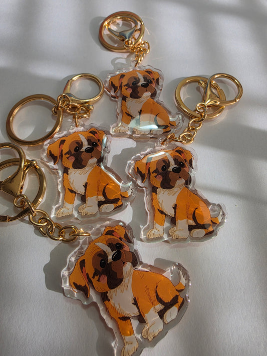 Pet Keychain 037 - Fawn - Boxer