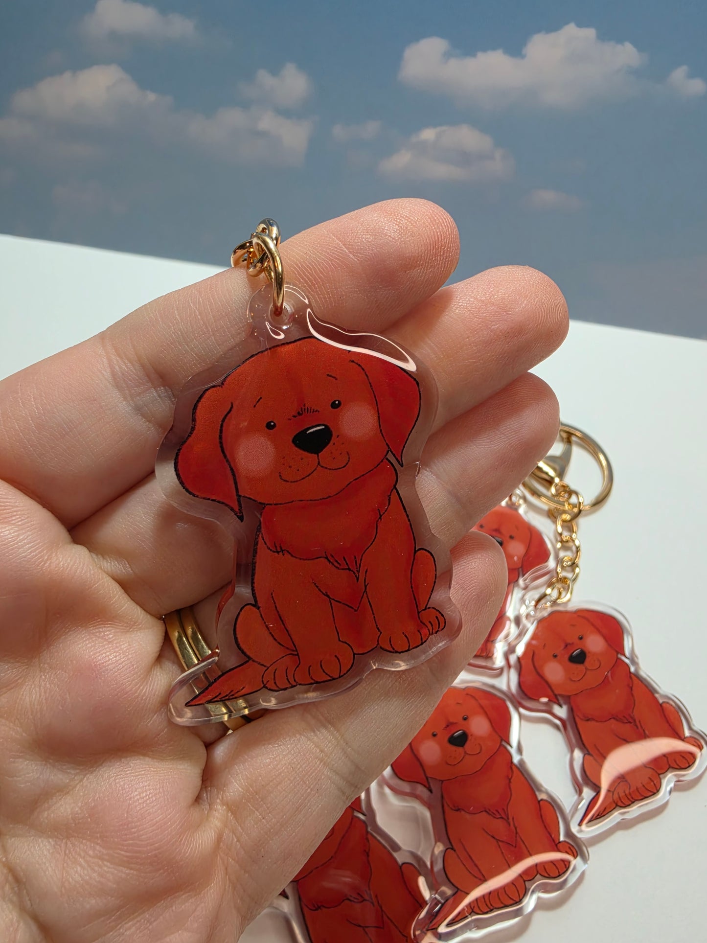Pet Keychain 016 - Red - Labrador Retriever