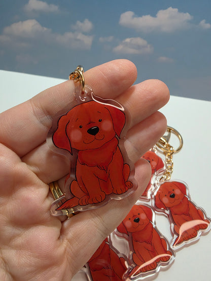 Pet Keychain 016 - Red - Labrador Retriever