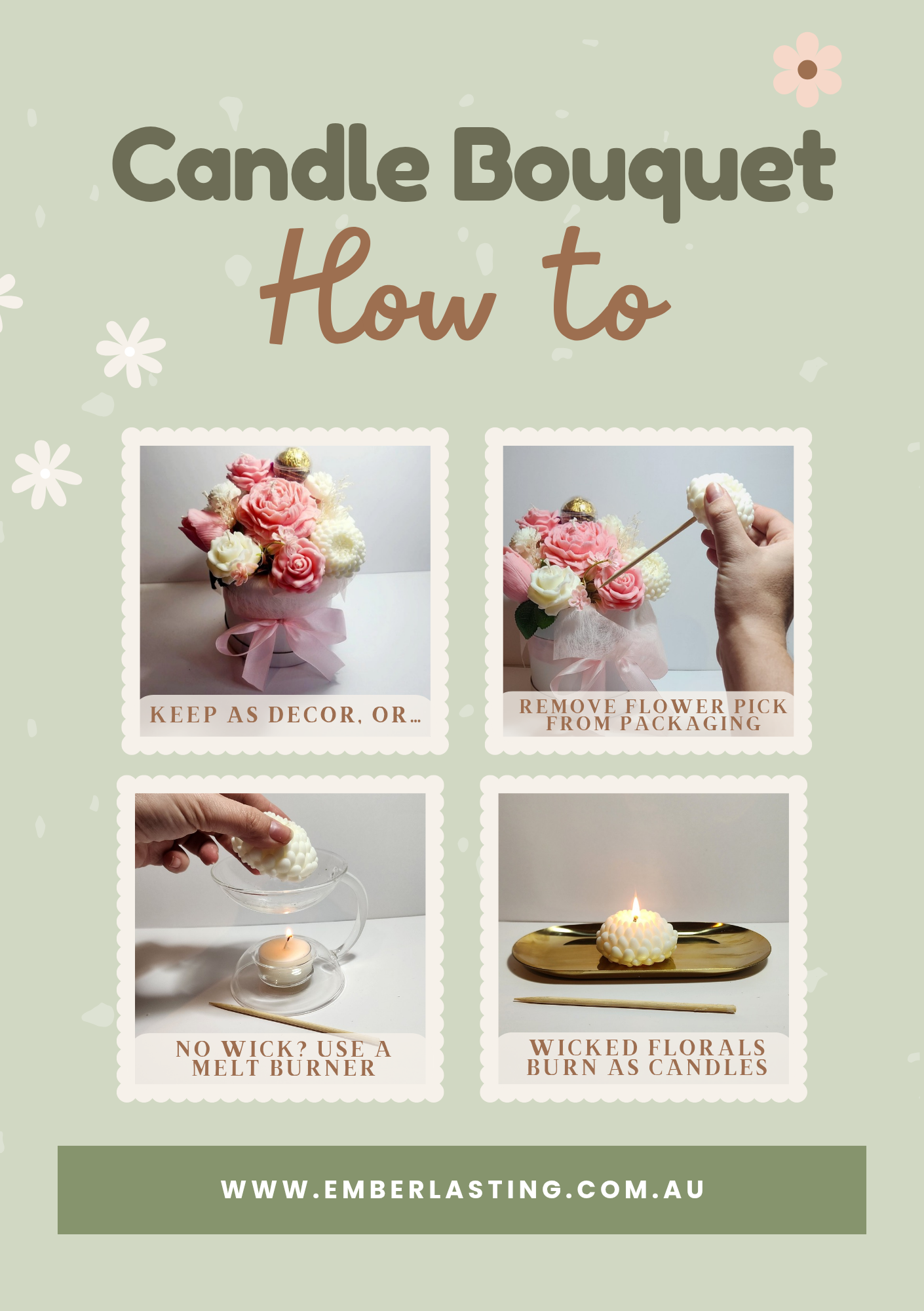 Candle Bouquet - Mini Posy