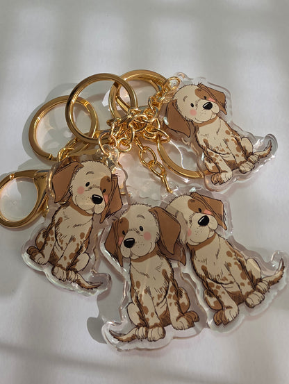 Pet Keychain 068 - Grey - Weimaraner