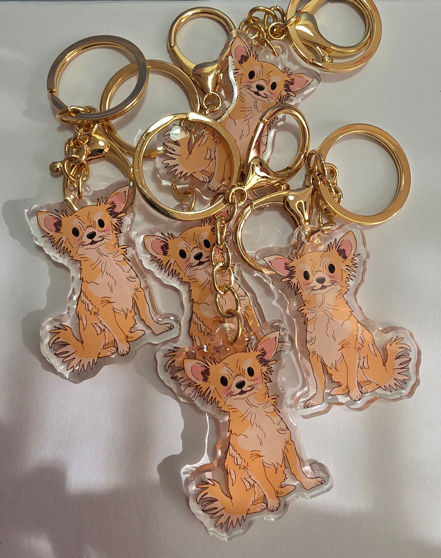 Pet Keychain 074 - Cream - Chihuahua