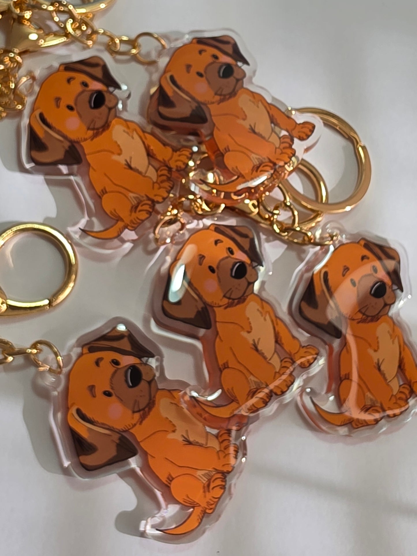 Pet Keychain 072 - Tan - Rhodesian Ridgeback